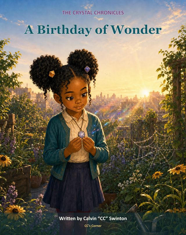 The Crystal Chronicles: A Birthday of Wonder — cover, written by Calvin "CC" Swinton